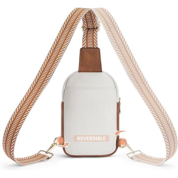 Women Small Sling Bag Crossbody Bags Trendy Crossbody‎ Purse Leather Chest Bag - Picture 5 of 6